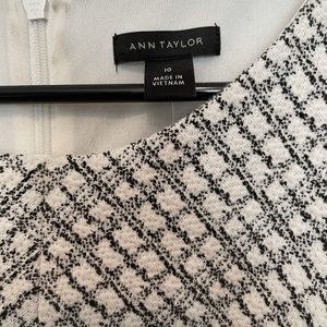 Ann Taylor black & white dress